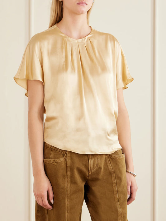 Sakine Satin Blouse