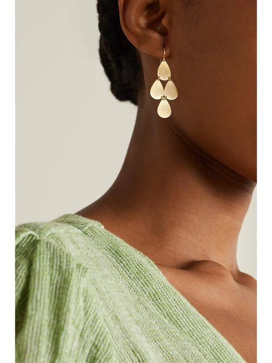 Image of Earrings. Product name - 18-karat Gold Earrings in Multi colour by brand - Irene Neuwirth