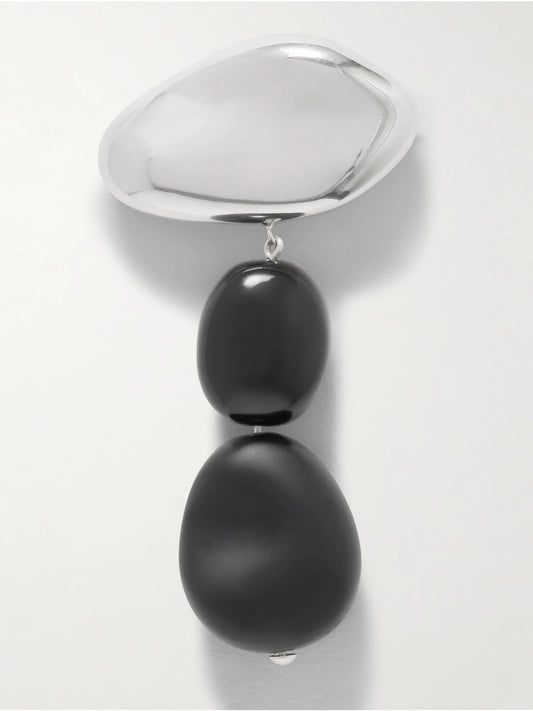 Tess Sterling Silver Onyx Brooch