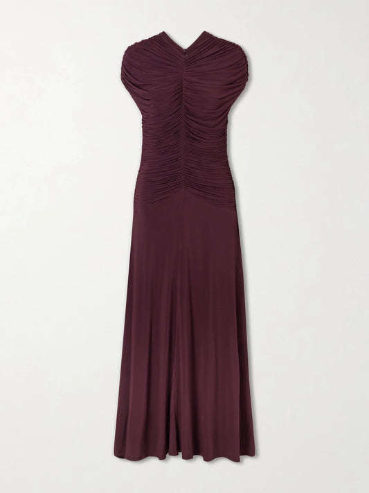 Avita Ruched Maxi Dress