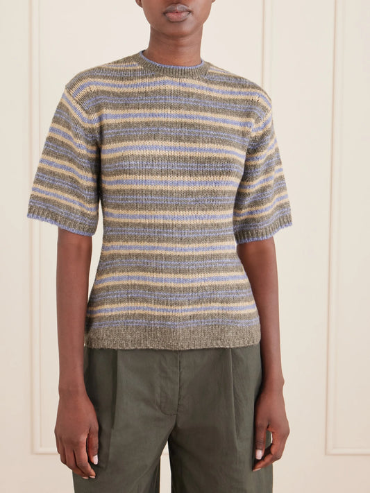 Proenza Schouler White Label Dana Striped Wool-blend Sweatshirt