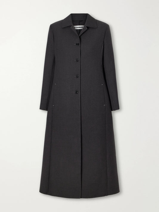 Jil Sander Wool And Silk-blend Coat