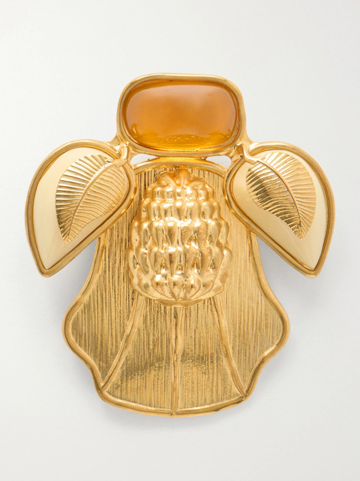 Bee Gold-plated Brooch