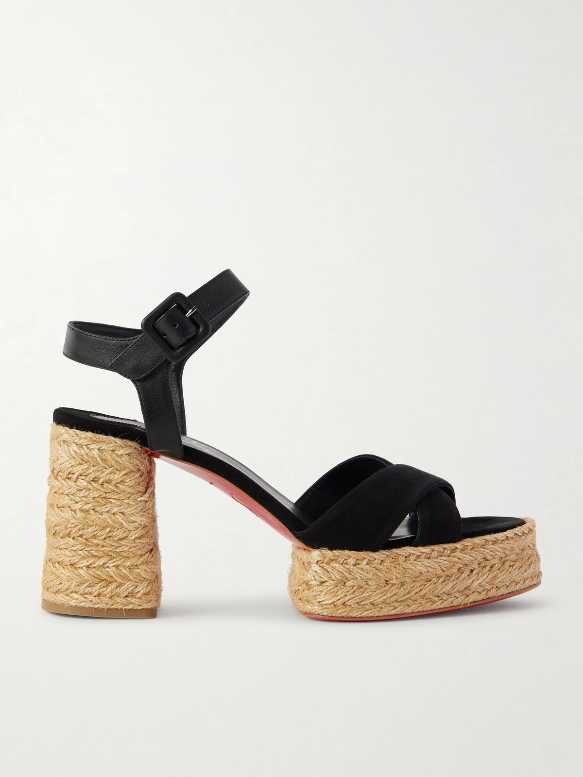 Calakala 85 Leather And Suede Espadrille Platform Sandals