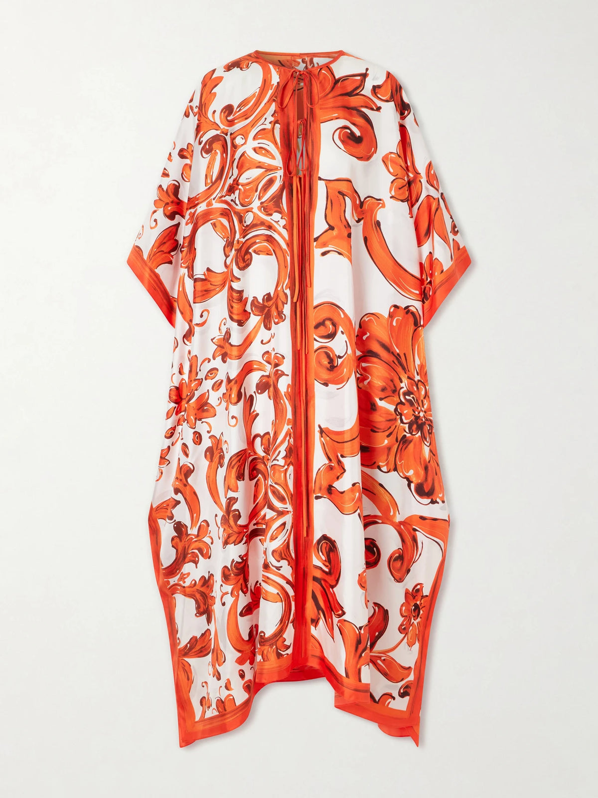 Maiolica Printed Silk Maxi Dress