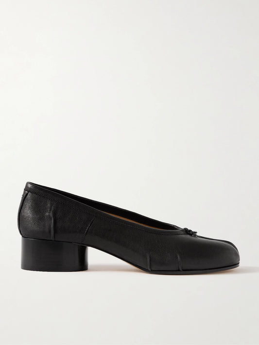Tabi Ballerina Split-toe Leather Pumps