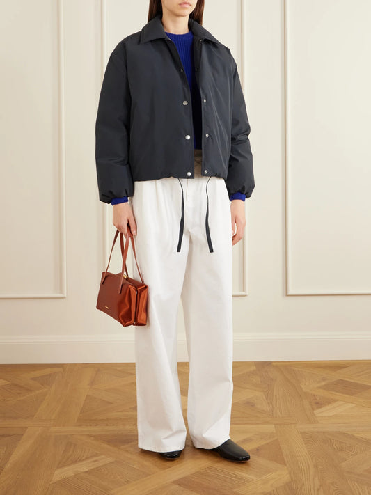 Image of Coats & Jackets. Product name - Shell Down-blend Jacket in Black colour by brand - Jil Sander
