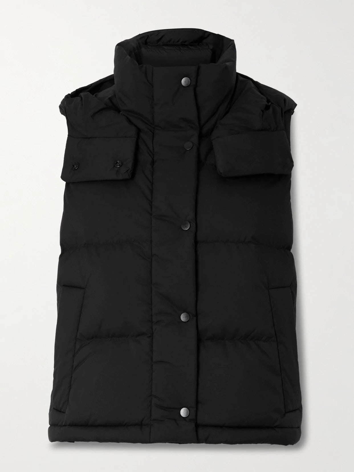 Image of Coats & Jackets. Product name - Wunder Puff Quilted Softmatte Hooded Down Vest in Black colour by brand - lululemon