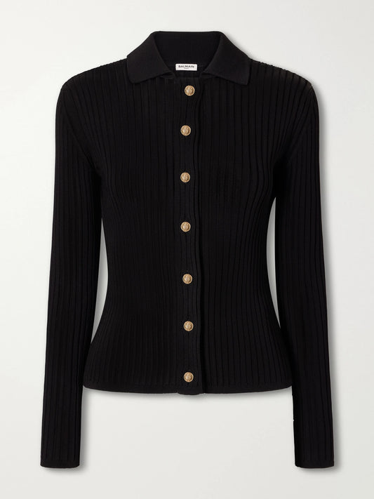 Balmain Ribbed Cardigan