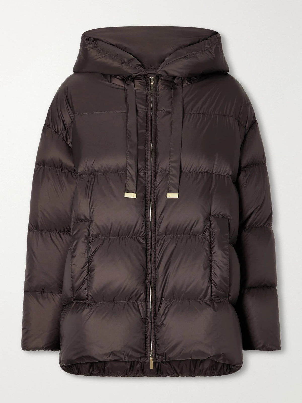Max Mara Nerine Hooded Quilted Shell Down Jacket