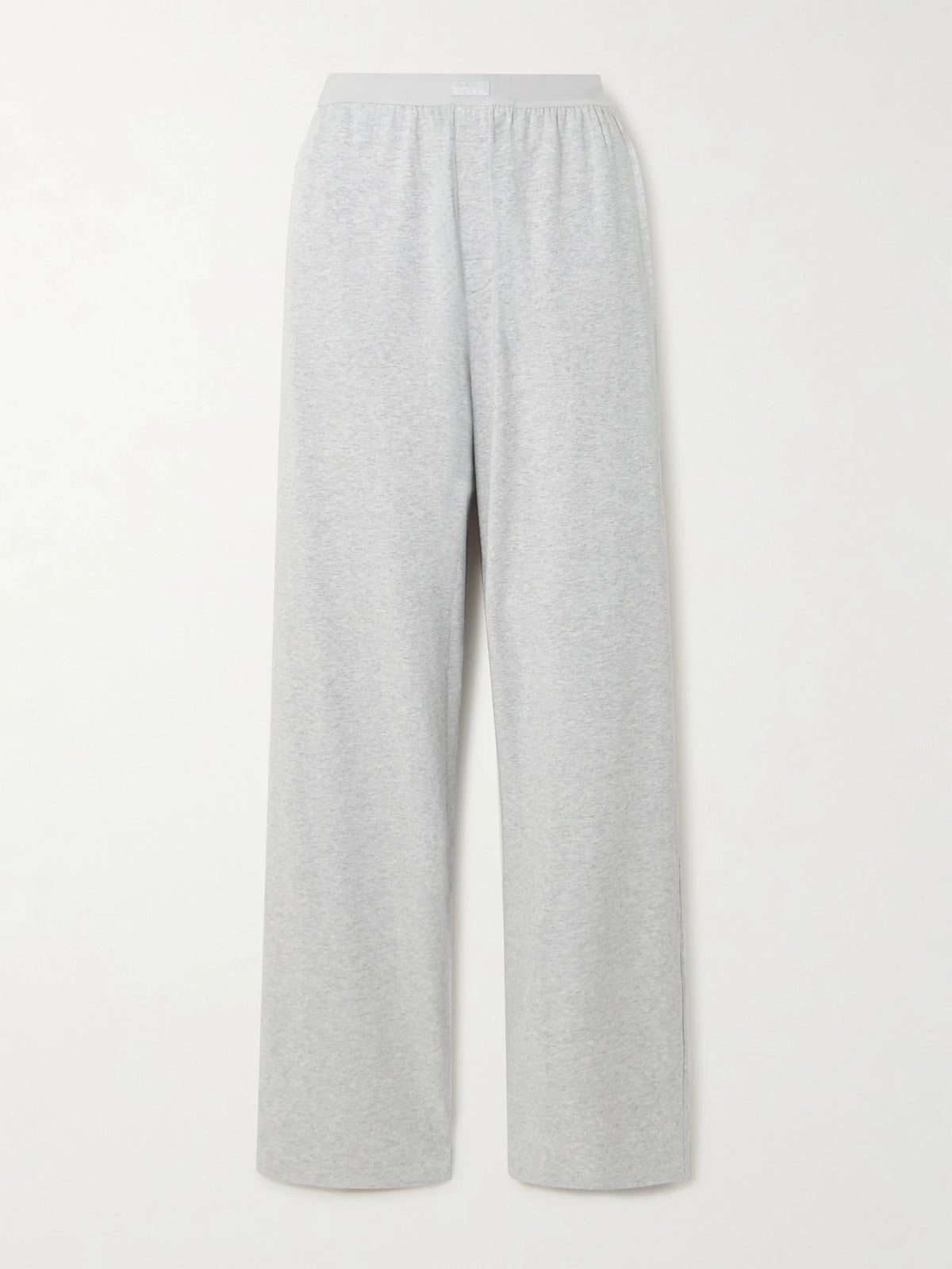 Boyfriend Stretch-modal And Cotton-blend Jersey Track Pants - Light Heather Grey