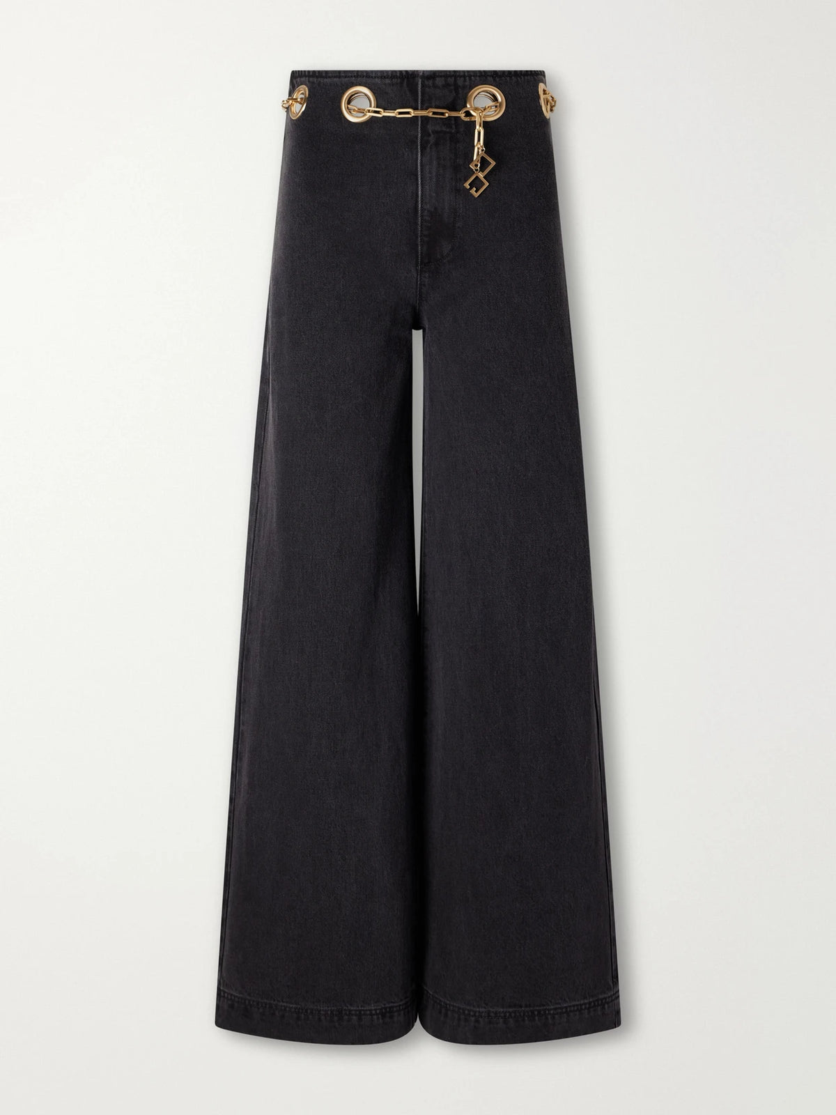 Cult Gaia Sydney Embellished Low-rise Flared Jeans