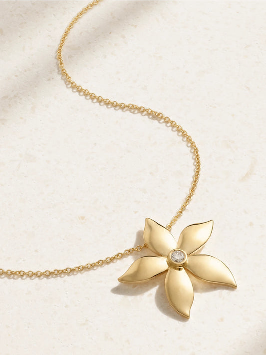 Blossom 18-karat Gold Diamond Necklace