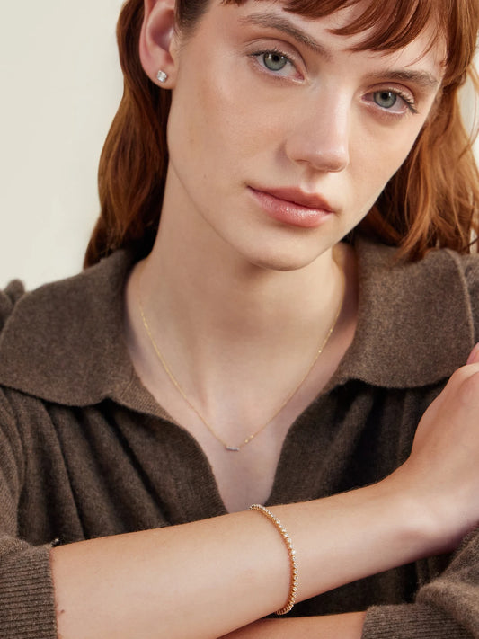 10-karat Gold Diamond Necklace