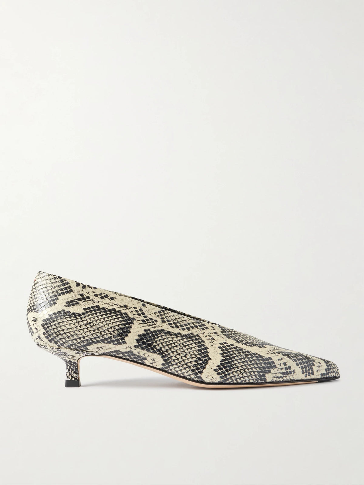 Clara Snake-effect Leather Pumps