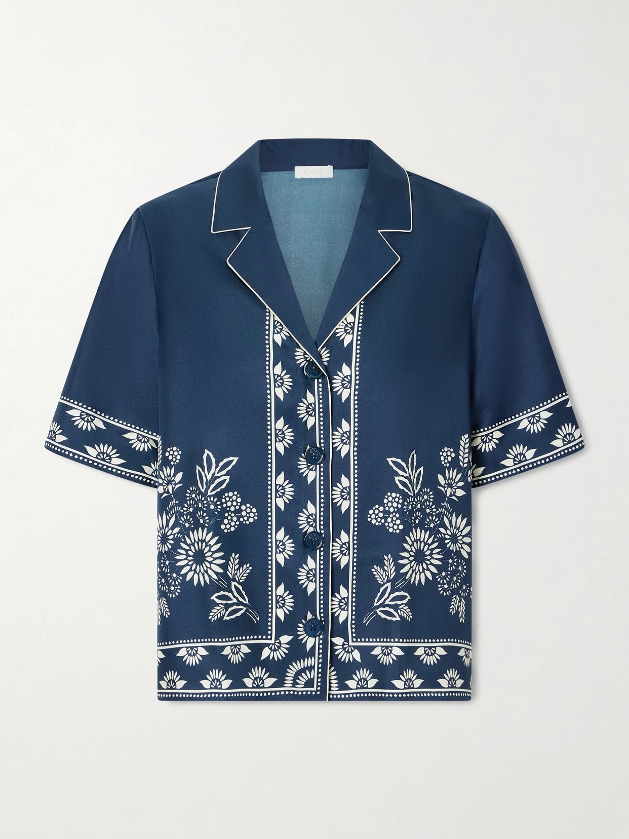 Infusion Floral-print Silk-twill Shirt