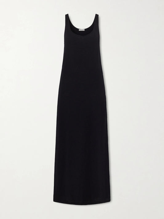 Image of Dresses. Product name - Nareen Cashmere Maxi Dress in Black colour by brand - The Row