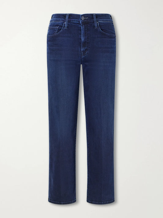 Mother The Mid Rise Rambler Zip Straight-leg Jeans