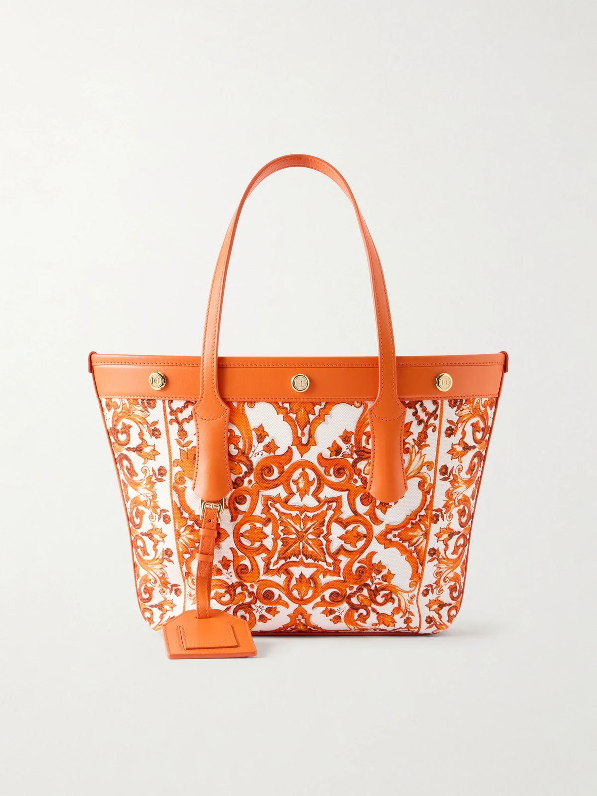Kendra Printed Logo-embellished Leather-trimmed Canvas Shoulder Bag