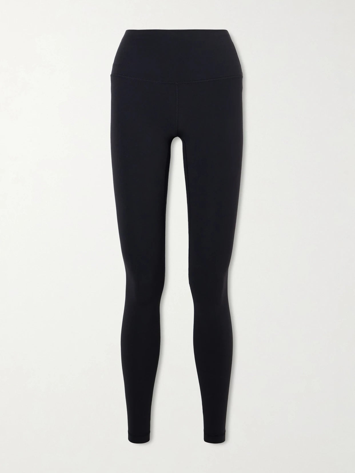 Image of a model wearing Pants. Product name - Align 28" Nulu High-rise Leggings in Black colour by brand - lululemon