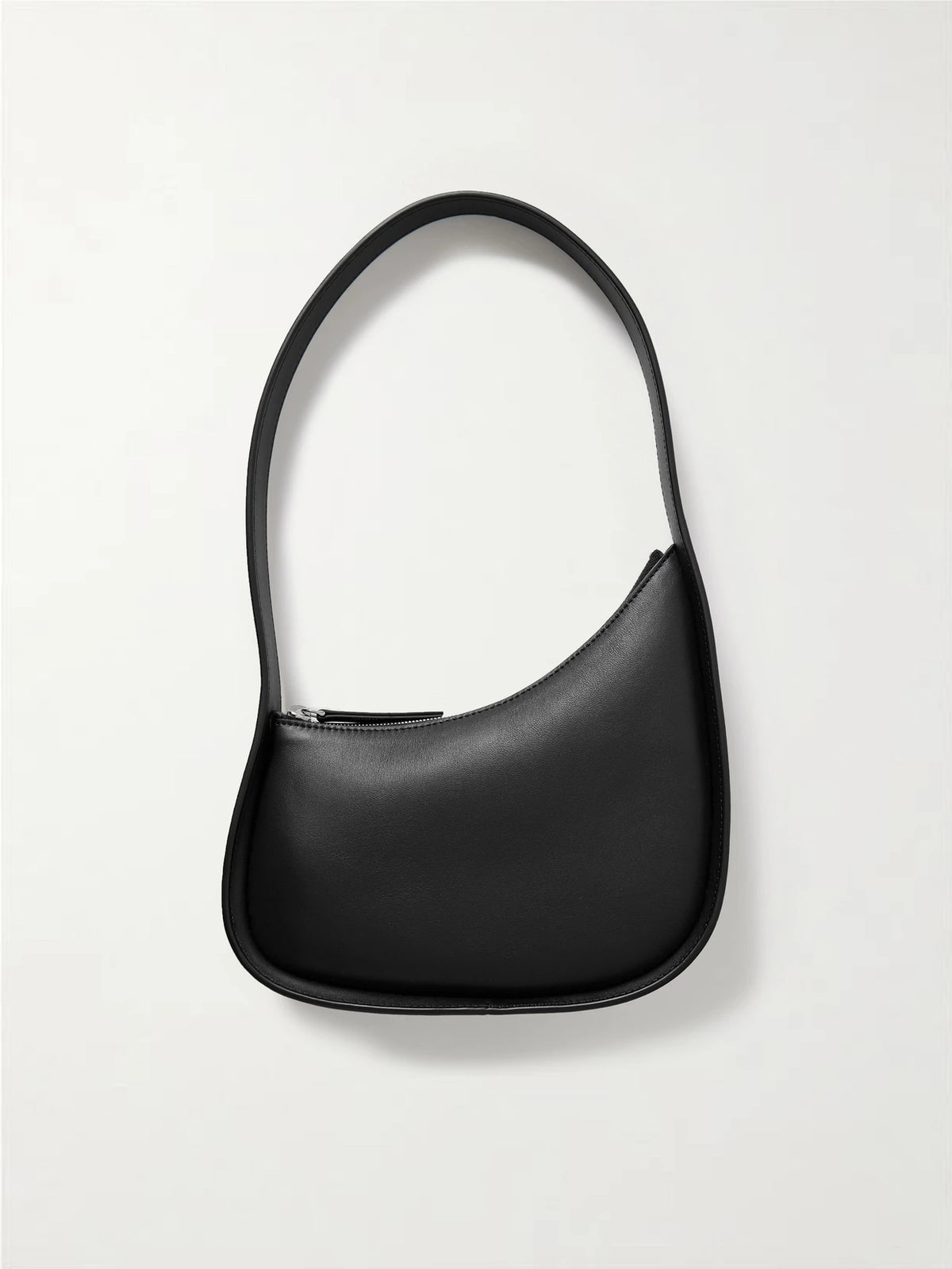 Half Moon Leather Shoulder Bag