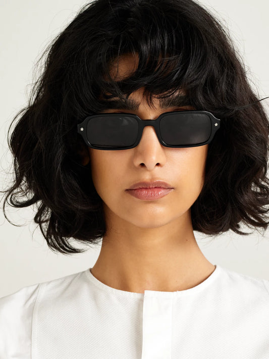 Image of Sunglasses. Product name - Diorpacific S3i Rectangular-frame Acetate Sunglasses in Black colour by brand - DIOR Eyewear