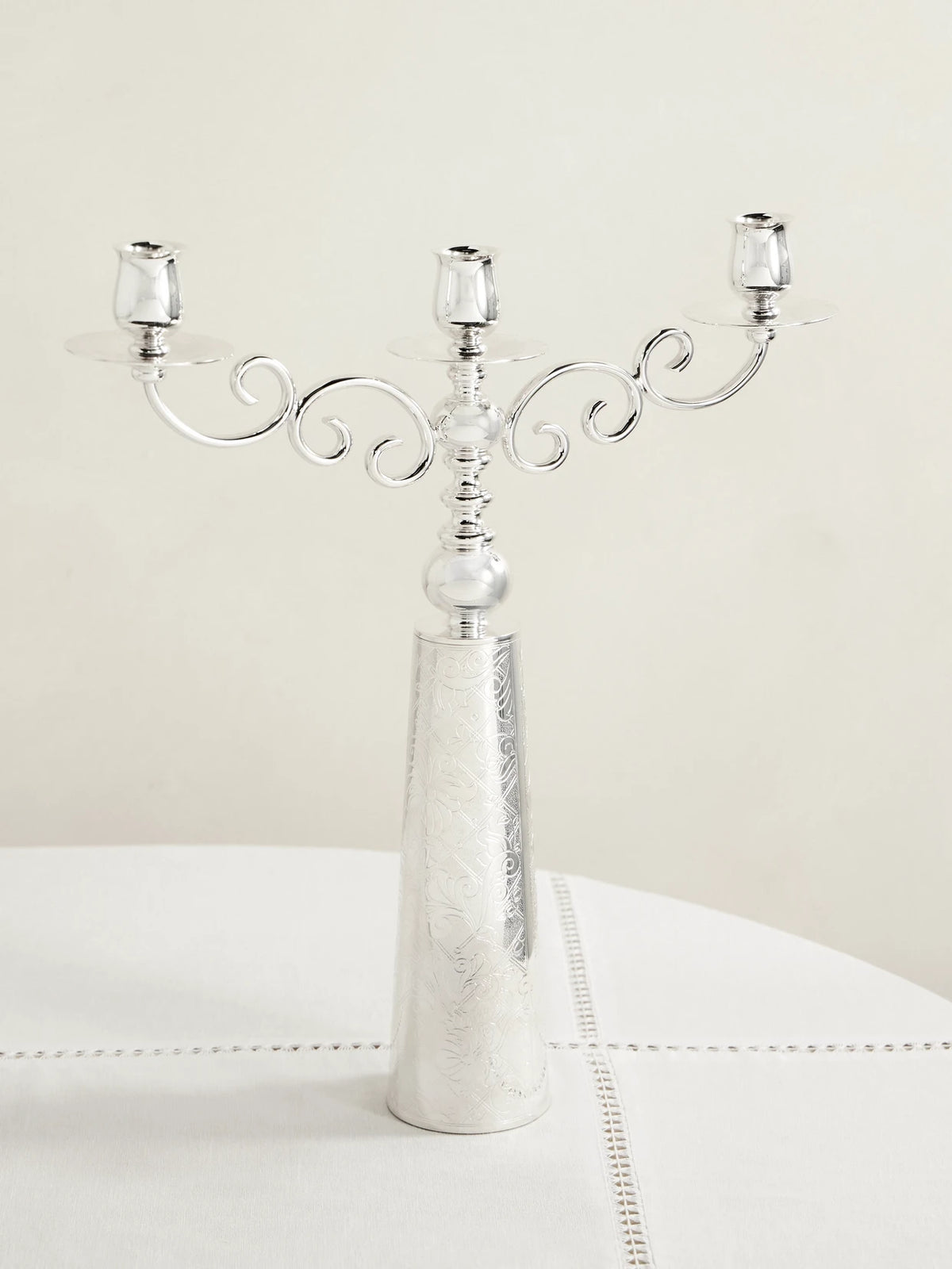 Jardin D'eden Silver-plated Candelabra