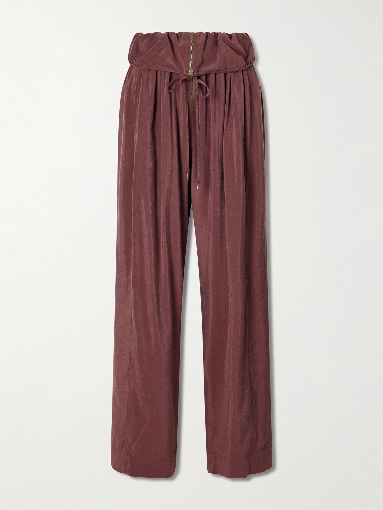 Silk-blend Wide-leg Pants