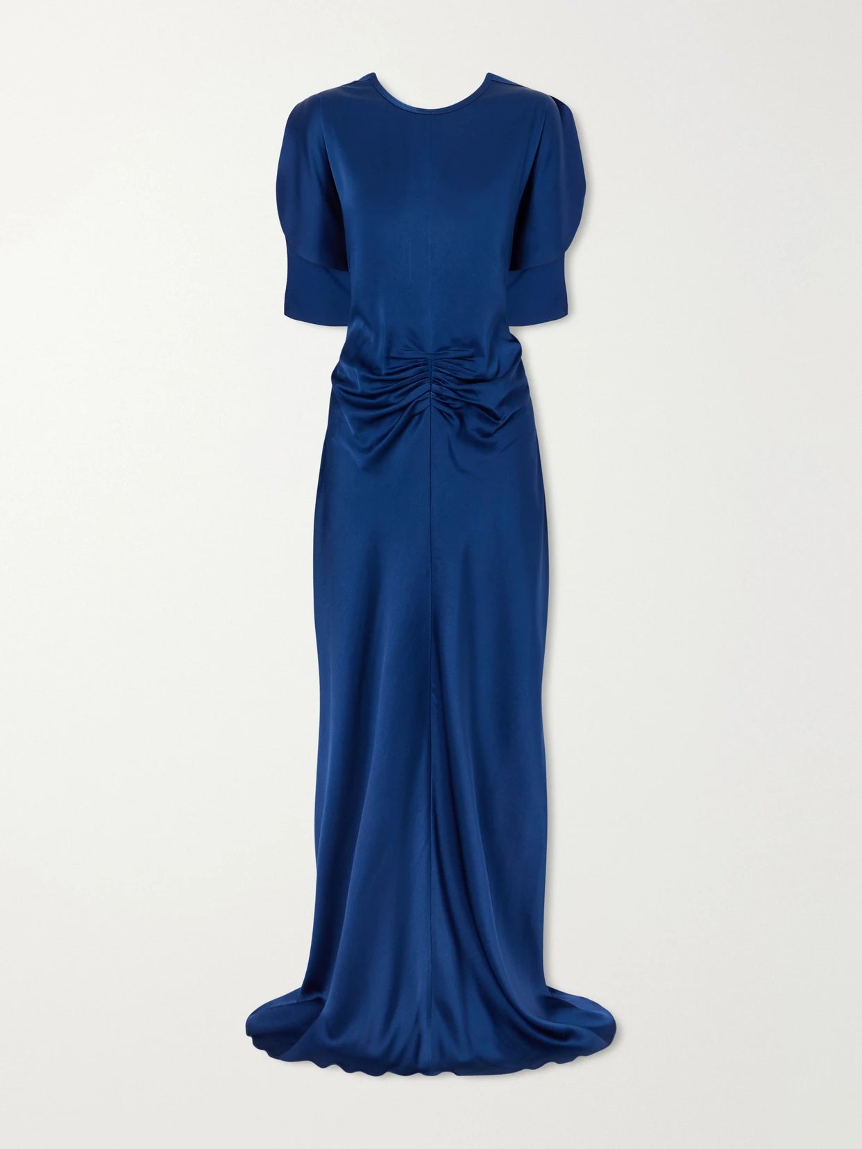 Isabella Ruched Satin Gown