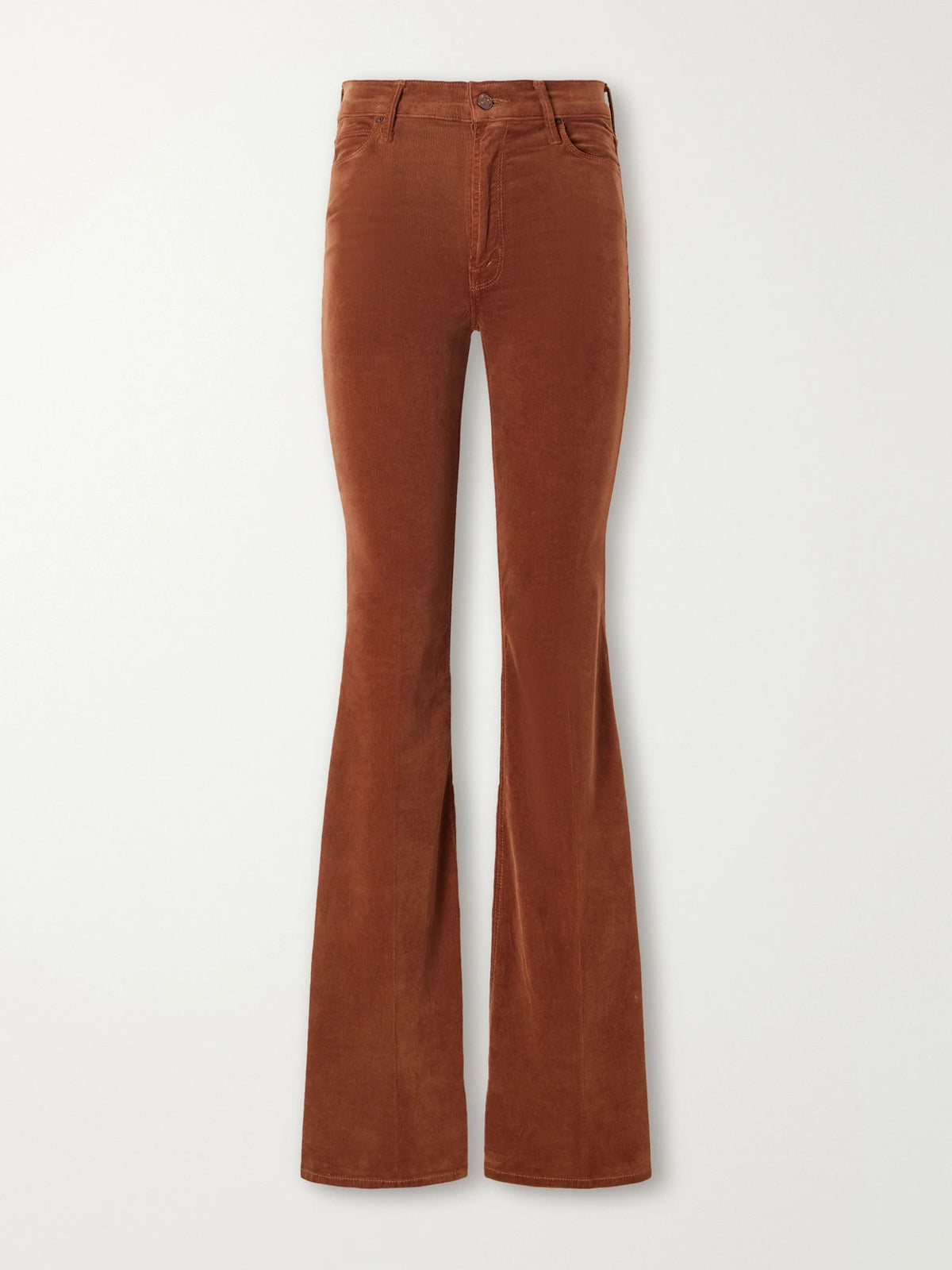 Mother The Doozy Cotton-blend Corduroy Flared Pants