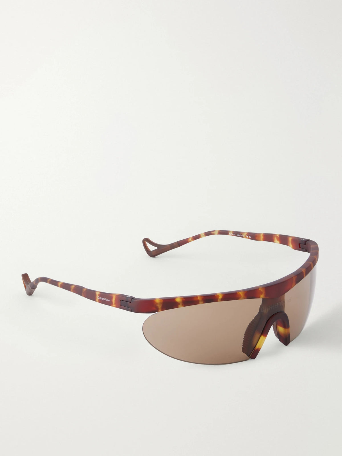 District Vision Koharu D-frame Semi-rimless Tortoiseshell Acetate Sunglasses