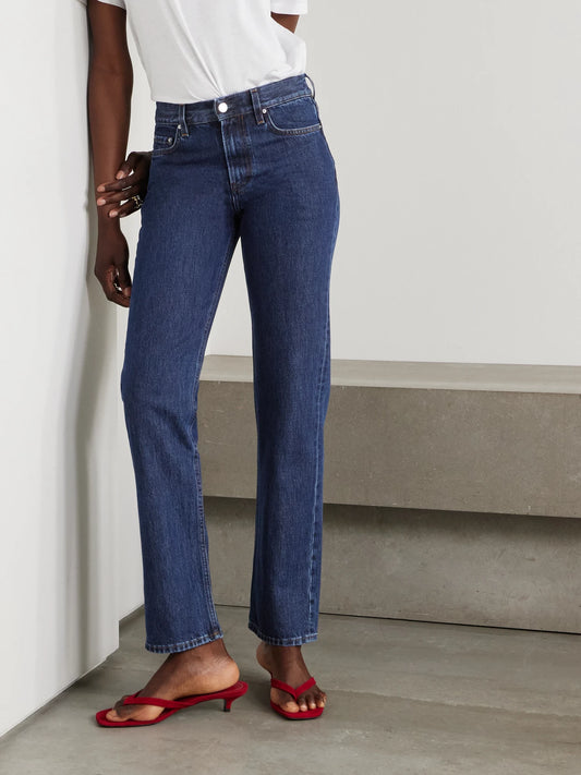 Garderob Organic Low-rise Straight-leg Jeans