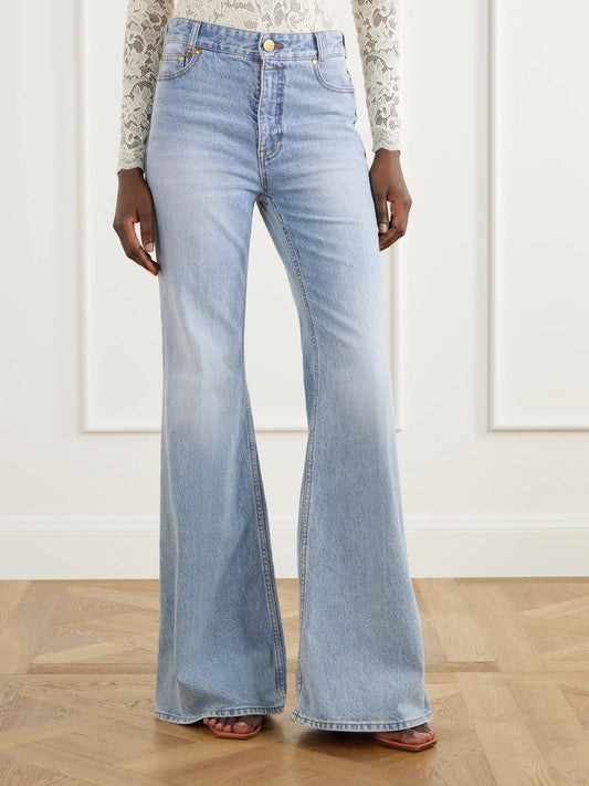 Zimmermann Stretch High-rise Flared Jeans