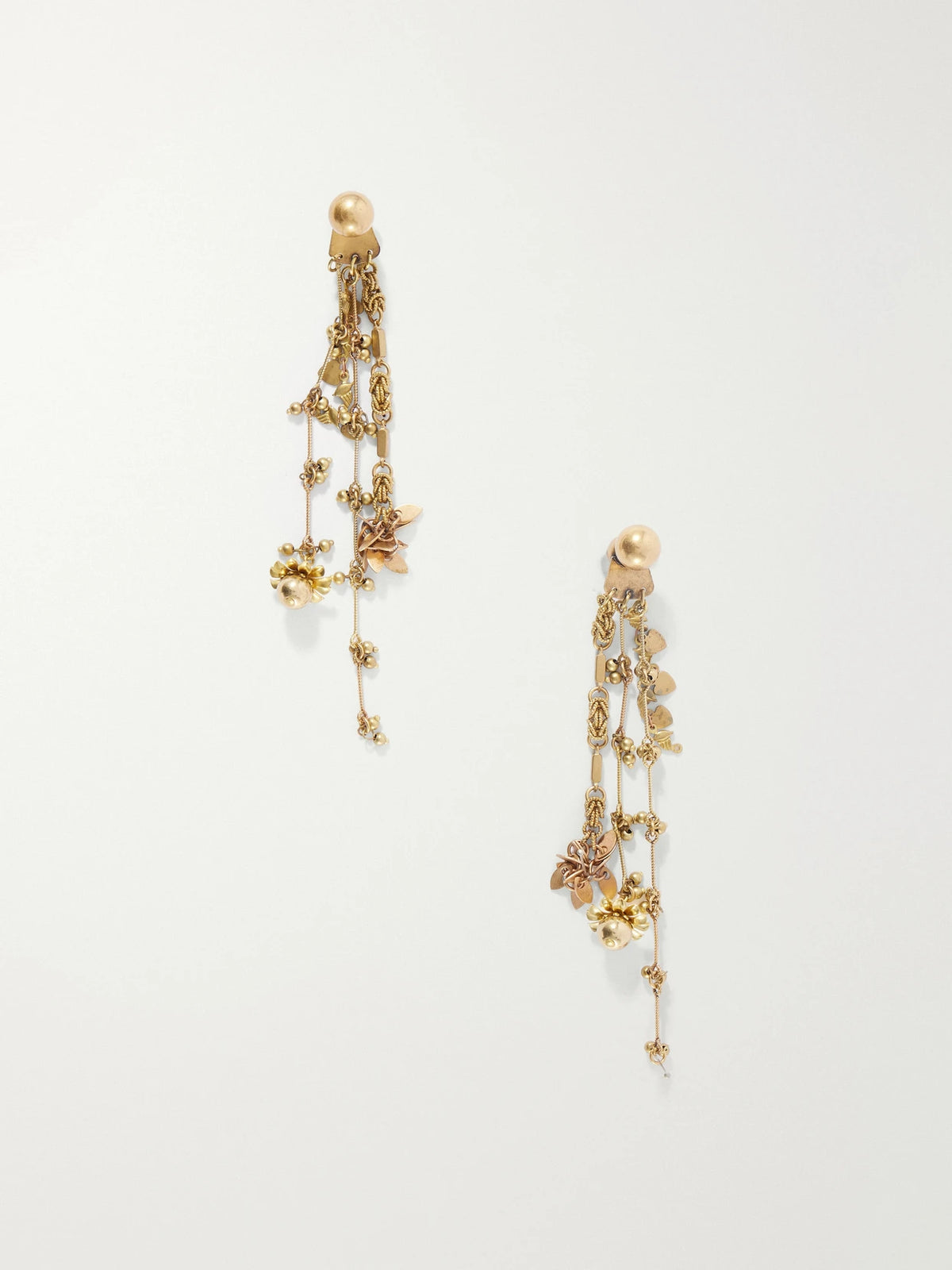 Dries Van Noten Embellished Gold-tone Earrings