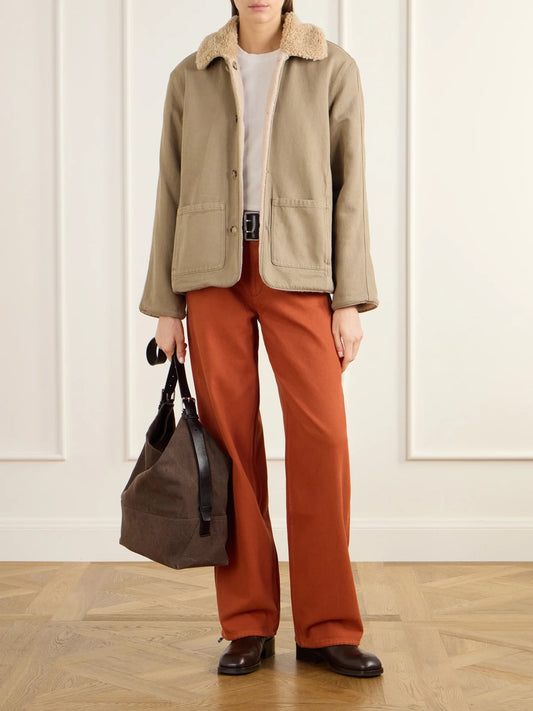 Image of Jeans. Product name - Sport Jean Low-rise Straight-leg Jeans in Orange colour by brand - Still Here
