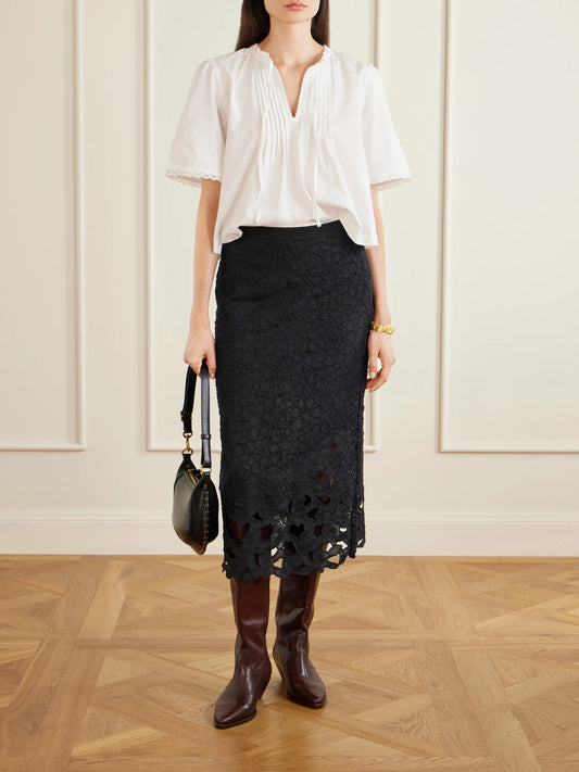 Image of Boots. Product name - Denvee Leather Boots in Burgundy colour by brand - ISABEL MARANT