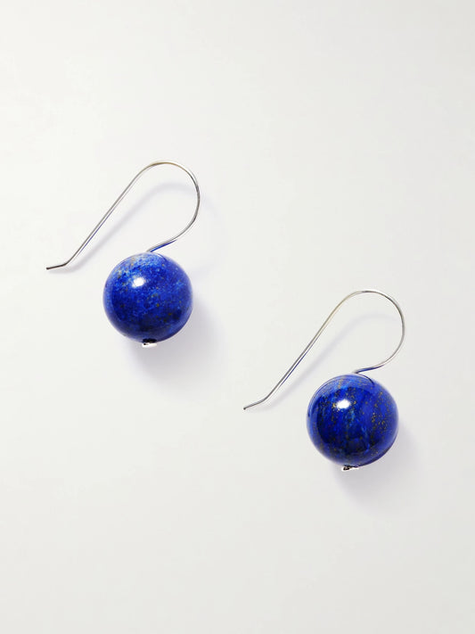 Venus Silver Lapis Lazuli Earrings