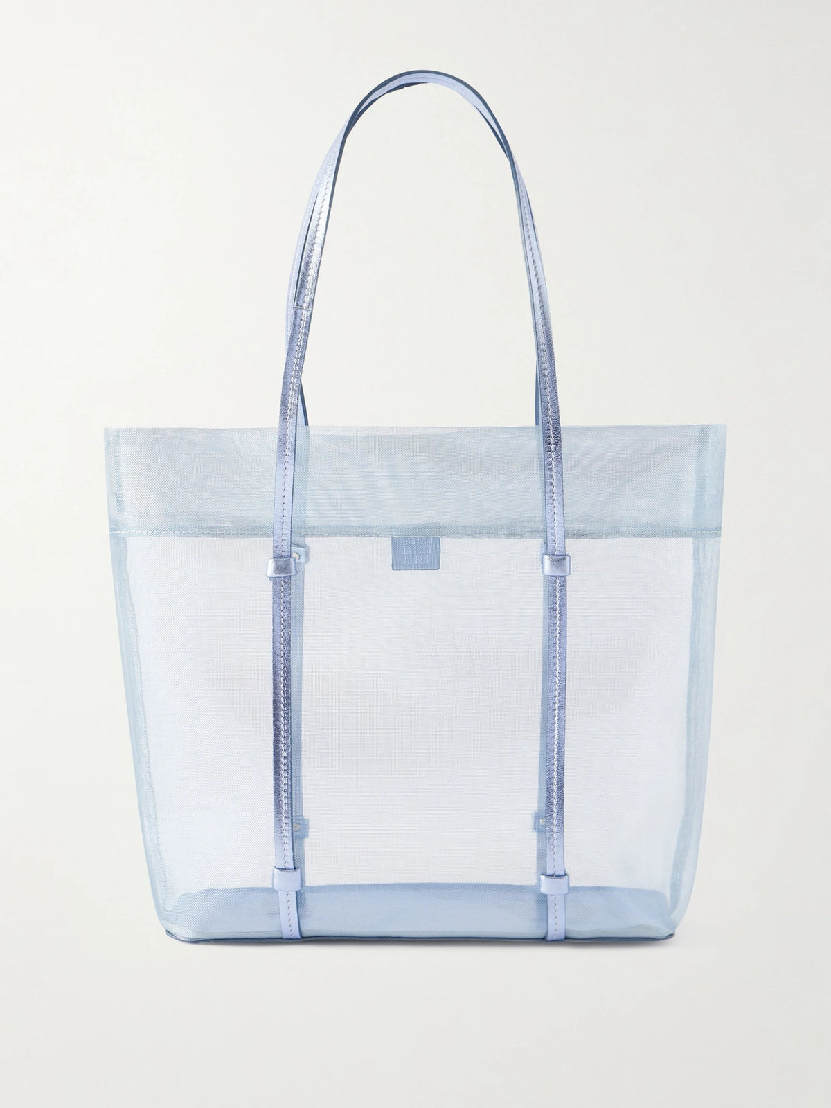 Bonita Leather-trimmed Mesh Tote