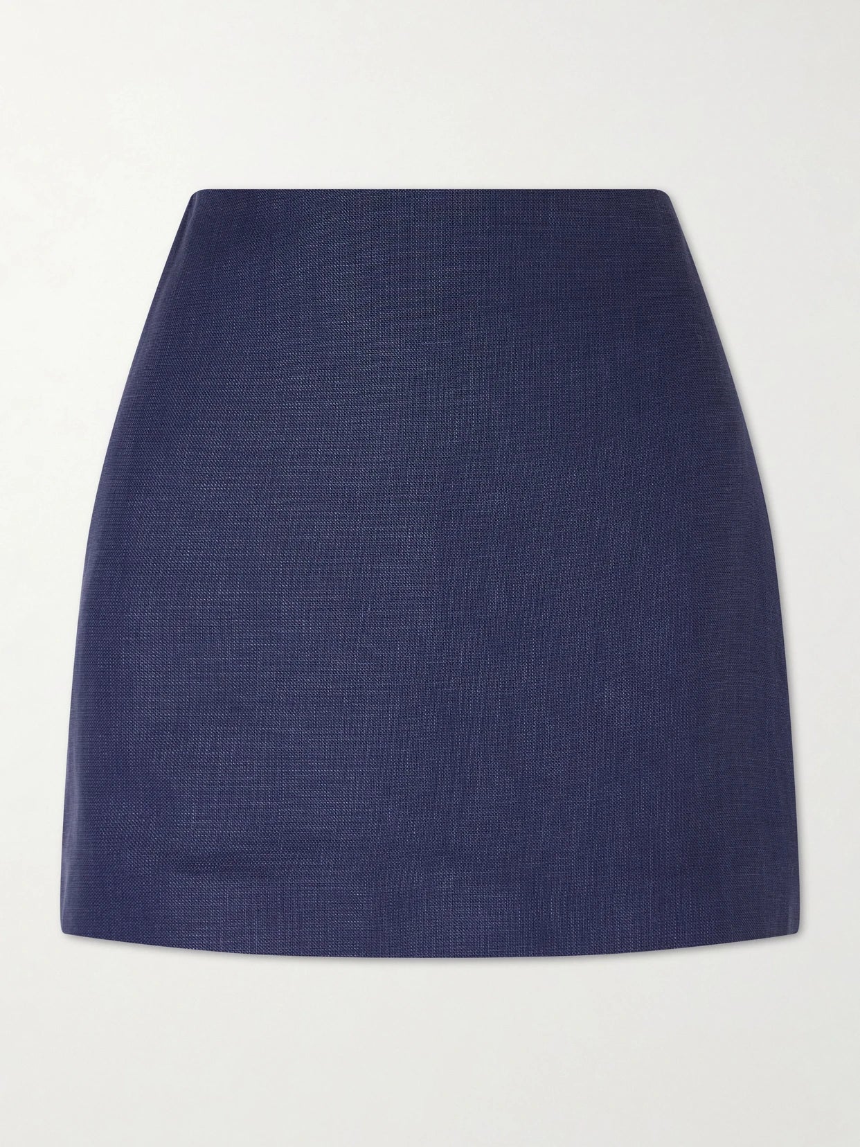 Nightbreak Linen, Wool And Silk-blend Mini Skirt