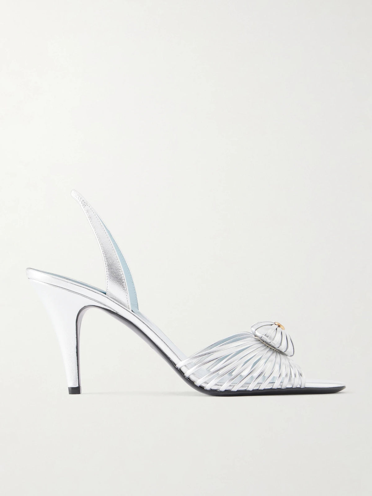 Coeur Royal 85 Logo-embellished Metallic Leather Sandals