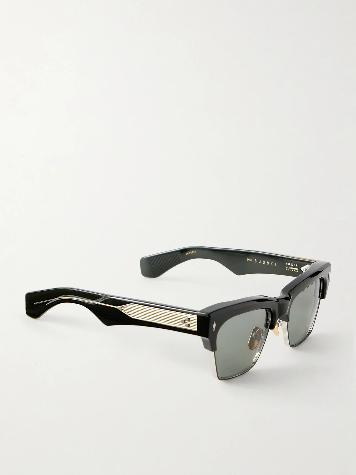 Jacques Marie Mage Bugsy Semi-rimless D-frame Acetate Sunglasses