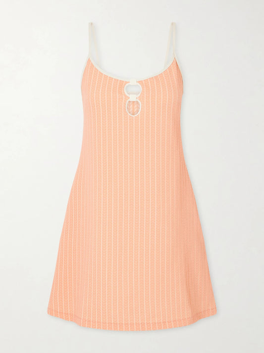 Vitality Cut-out Jacquard Coverup