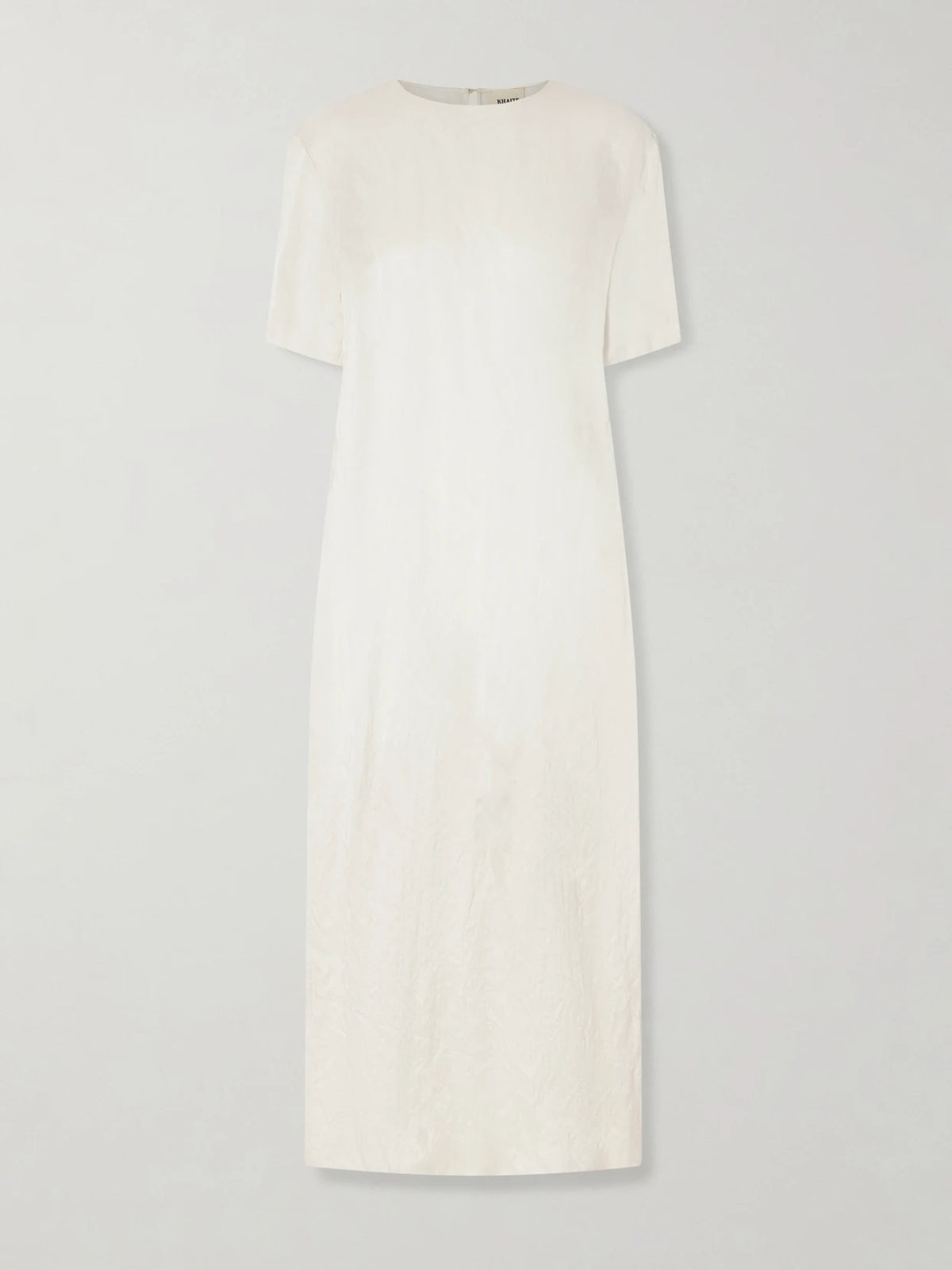 KHAITE Webber Crinkled-voile Midi Dress