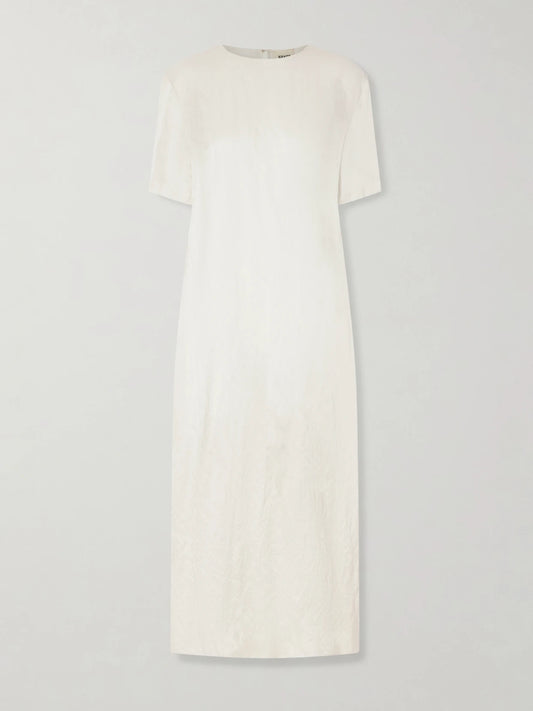 Webber Crinkled-voile Midi Dress