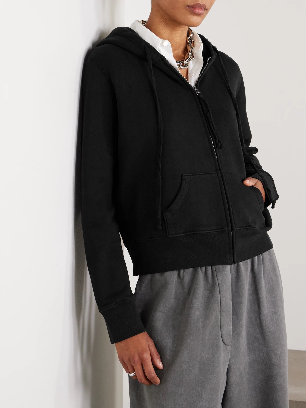 Callie Cotton-jersey Hoodie
