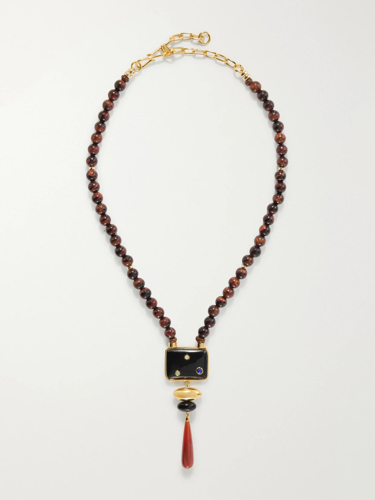 Lizzie Fortunato Constellation Gold-plated Multi-stone Beaded Necklace