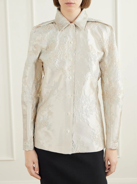 Jil Sander Floral-jacquard Shirt
