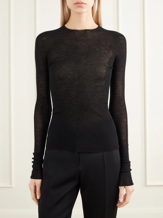 The Row Neva Cashmere Knitted T-shirt