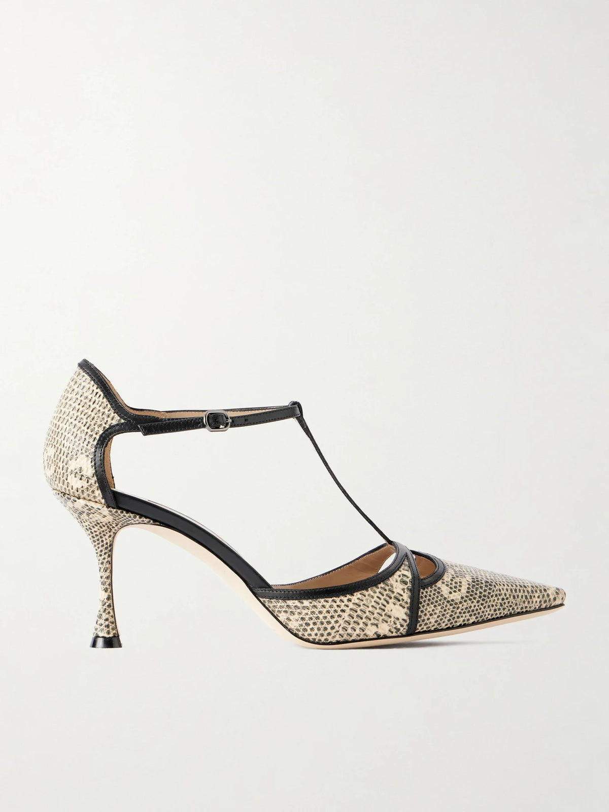 Gish 70 Lizard-effect Leather Pumps