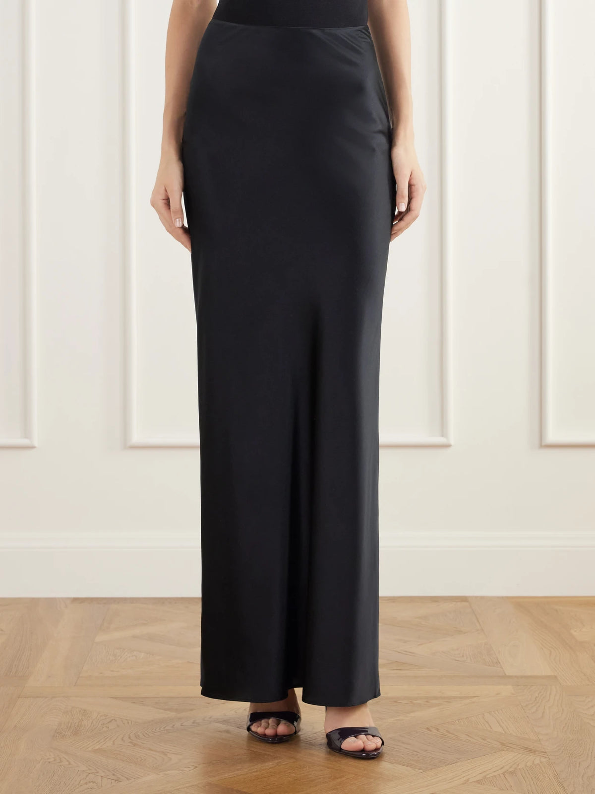 Cult Gaia Chantel Stretch Silk-satin Maxi Skirt